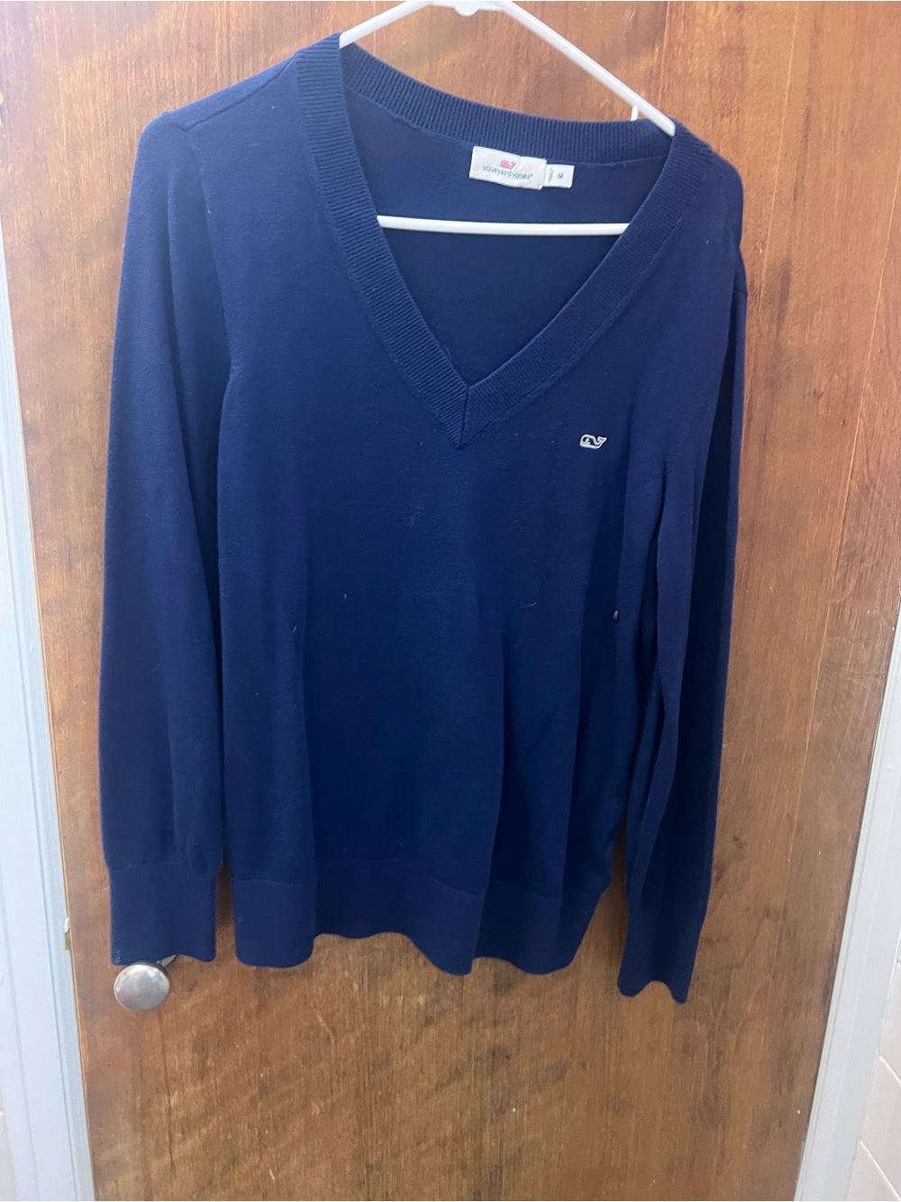 Vineyard Vines Men's Navy Blue V-Neck Sweater